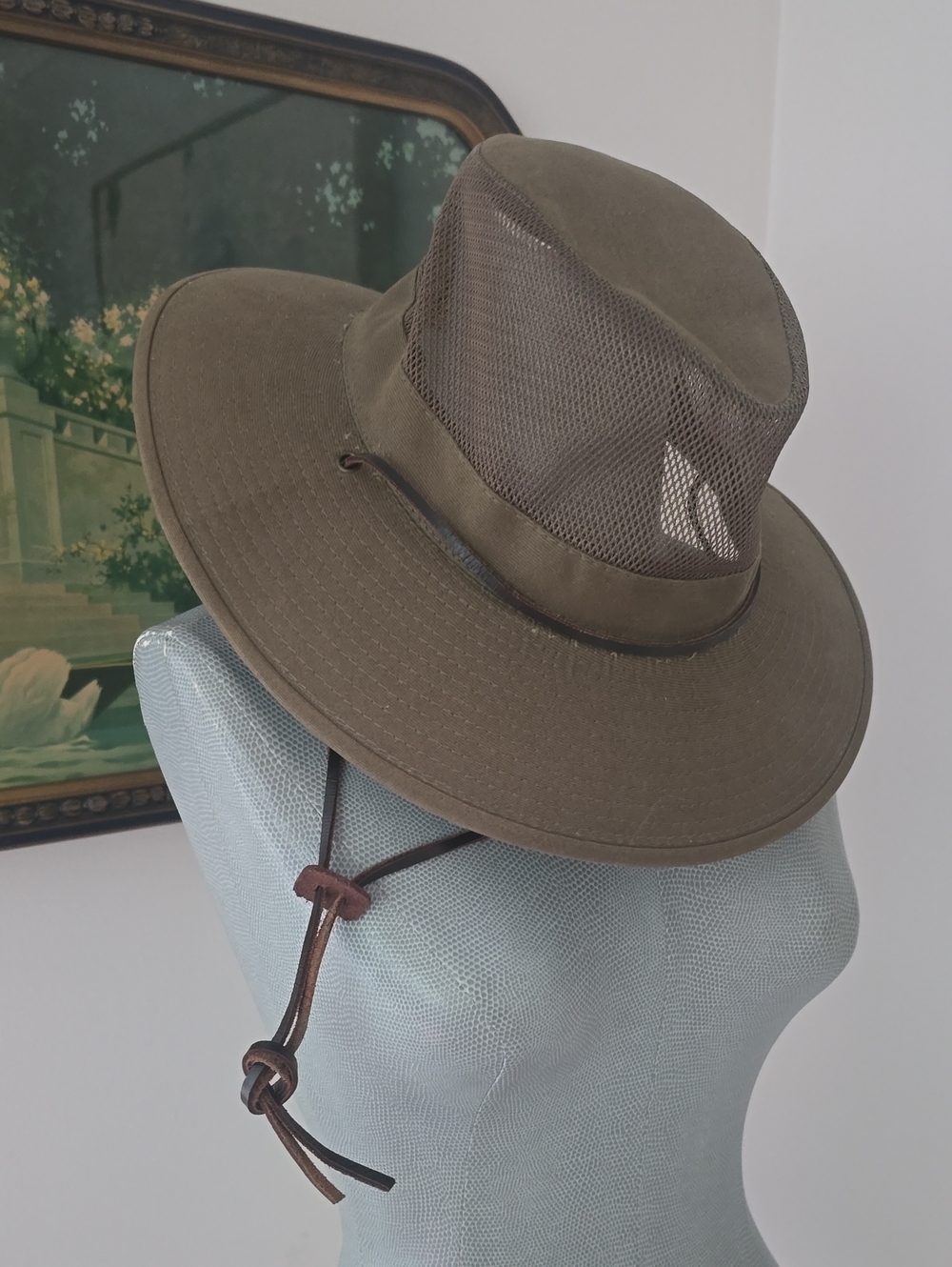 Dorfman Pacific | Mesh and Canvas Cotton Hat